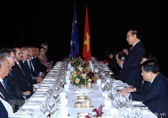 政府总理阮春福与澳大利亚企业代表会面